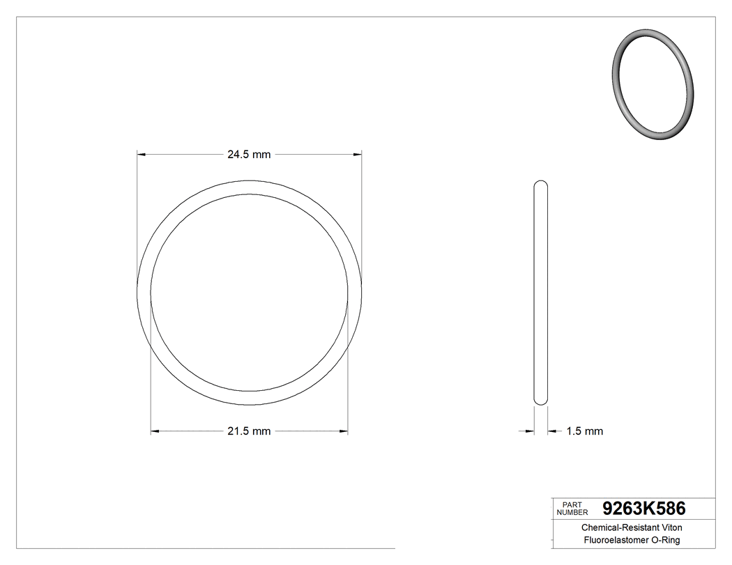 Technical drawing - 9263K586